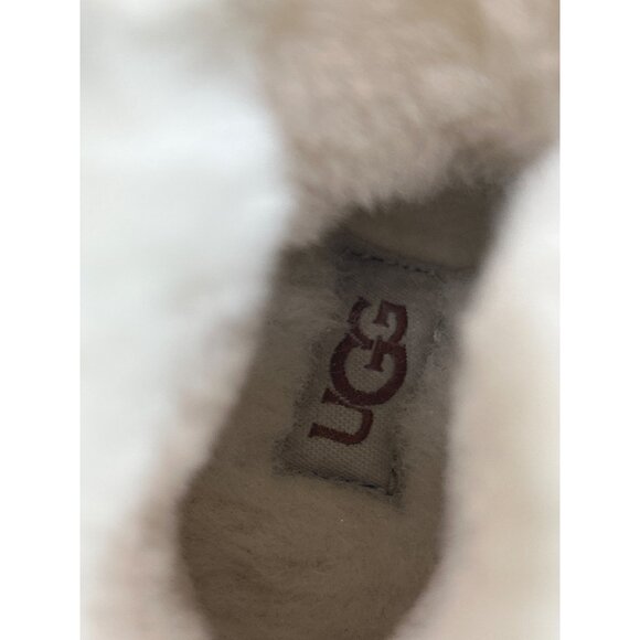 UGG Toddlers Keelan Rose Gold Metallic Glitter Sheepskin Booties Size 0/1 - Picture 7 of 7